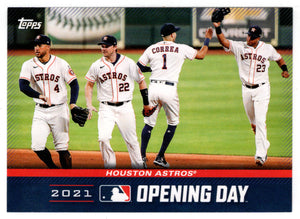 Houston Astros Team (MLB Baseball Card) 2021 Topps Opening Day # OD-12 Mint