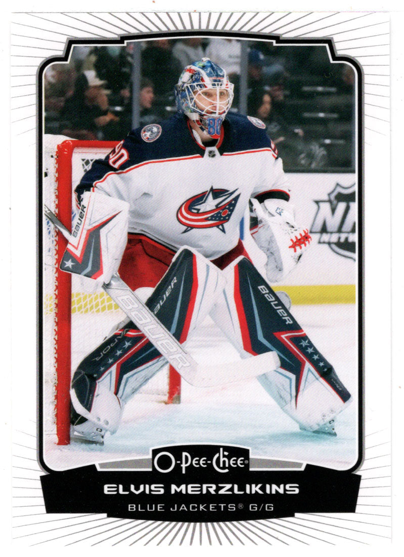 Elvis Merzlikins - Columbus Blue Jackets (NHL Hockey Card) 2022-23 O-Pee-Chee # 147 Mint