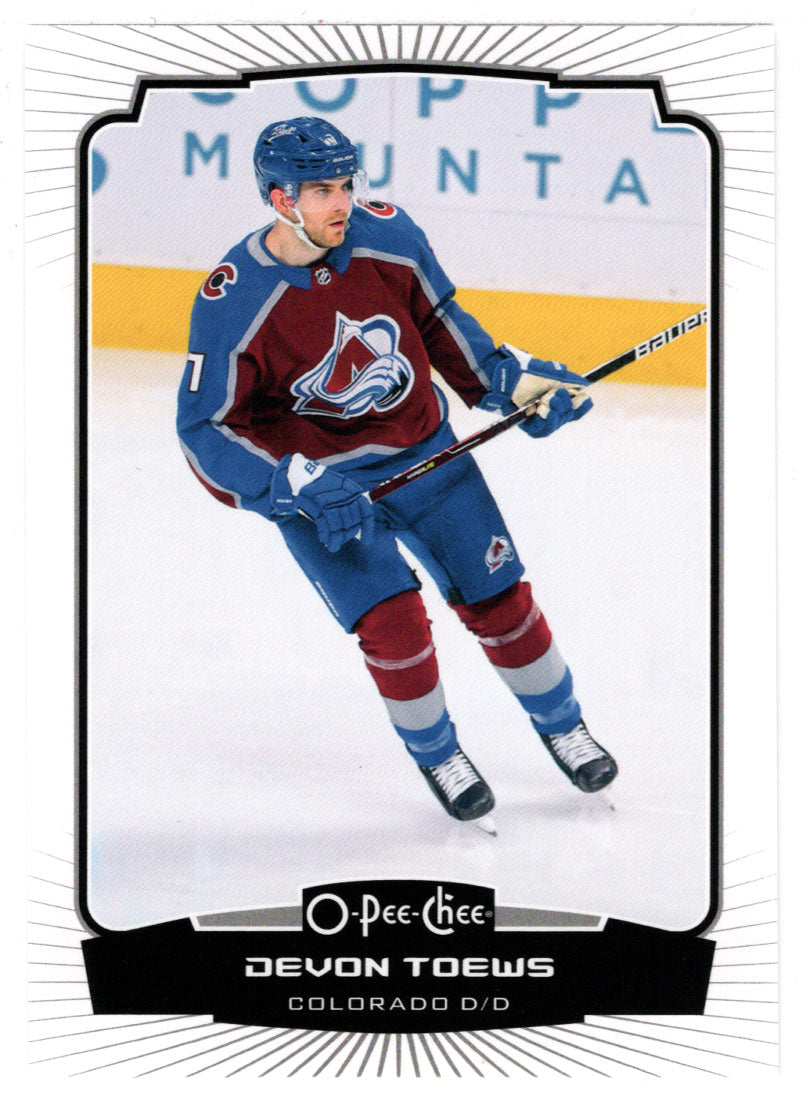 Devon Toews - Colorado Avalanche (NHL Hockey Card) 2022-23 O-Pee-Chee # 272 Mint