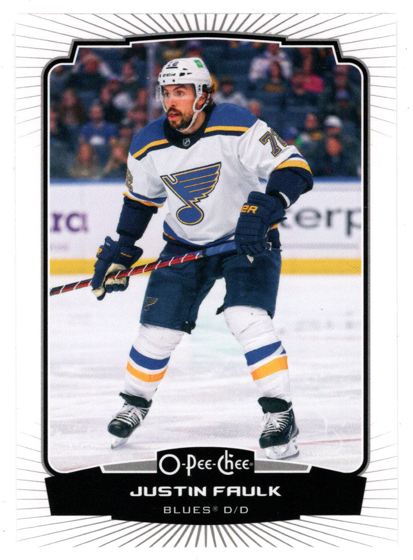 Justin Faulk - St. Louis Blues (NHL Hockey Card) 2022-23 O-Pee-Chee # 292 Mint