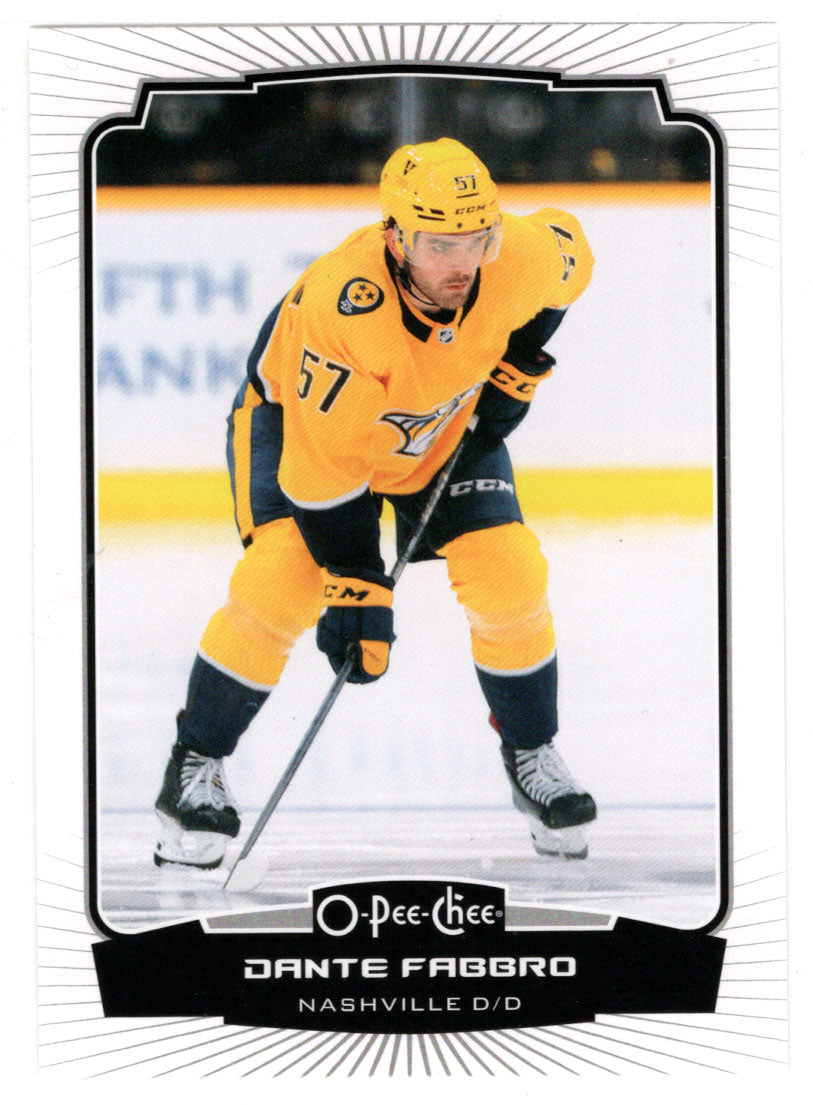 Dante Fabbro - Nashville Predators (NHL Hockey Card) 2022-23 O-Pee-Chee # 378 Mint