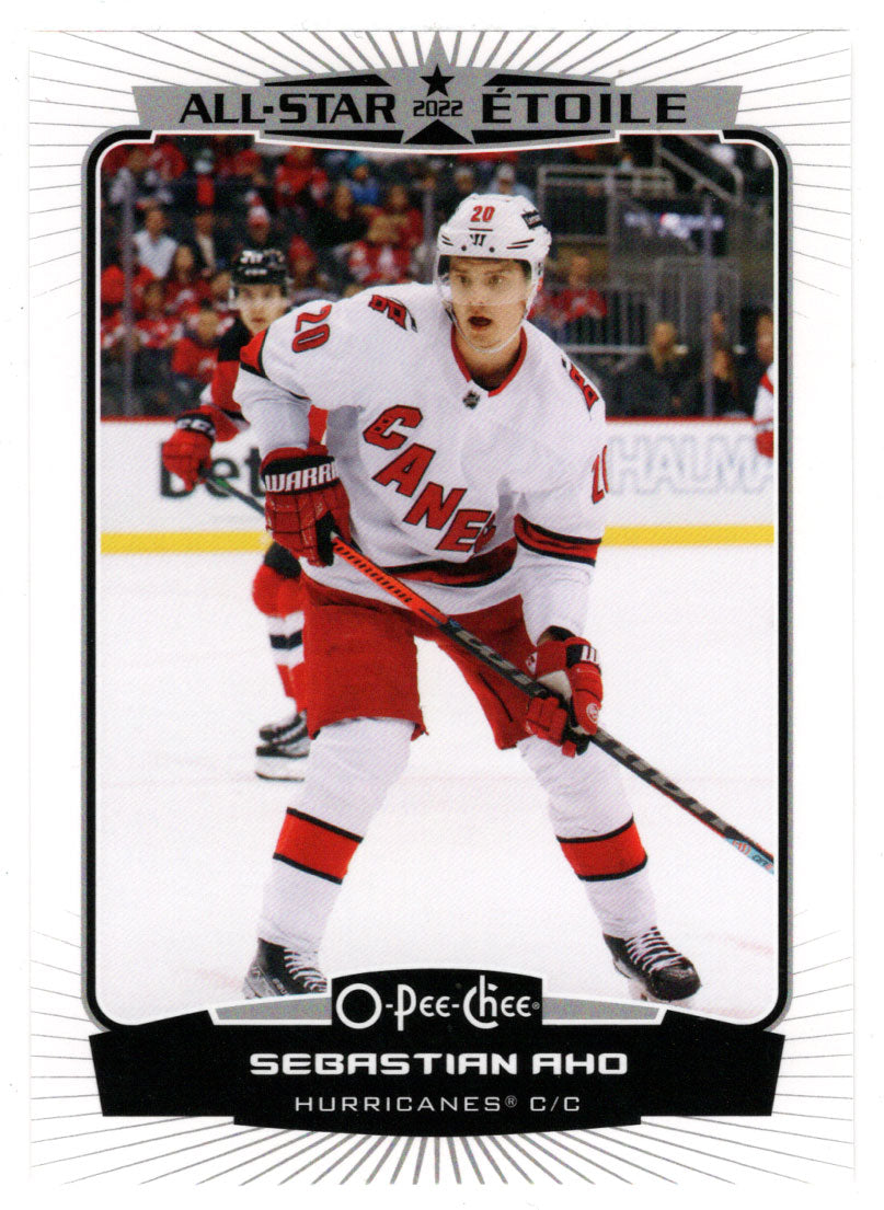 Sebastian Aho - Carolina Hurricanes - All-Star (NHL Hockey Card) 2022-23 O-Pee-Chee # 526 Mint