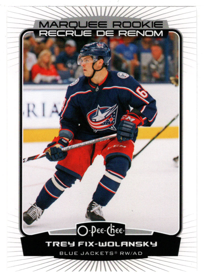 Trey Fix-Wolansky RC - Columbus Blue Jackets - Marquee Rookie (NHL Hockey Card) 2022-23 O-Pee-Chee # 551 Mint