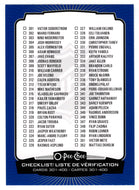 Checklist # 4 - Blue Edition (NHL Hockey Card) 2022-23 O-Pee-Chee # 400 Mint