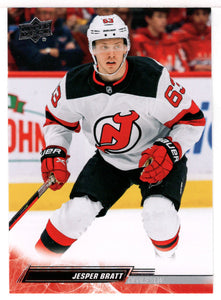 Jesper Bratt - New Jersey Devils (NHL Hockey Card) 2022-23 Upper Deck # 107 Mint