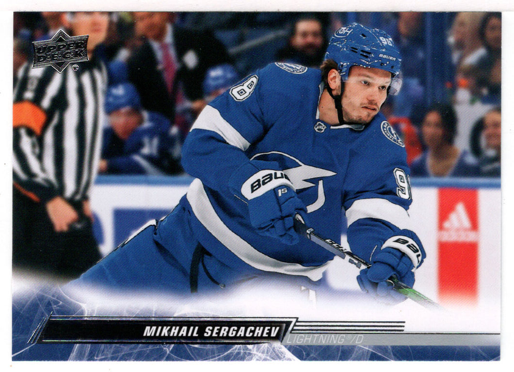 Mikhail Sergachev - Tampa Bay Lightning (NHL Hockey Card) 2022-23 Upper Deck # 167 Mint