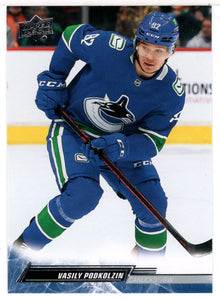 Vasily Podkolzin - Vancouver Canucks (NHL Hockey Card) 2022-23 Upper Deck # 180 Mint