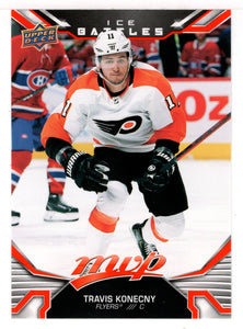 Travis Konecny - Philadelphia Flyers - Ice Battles (NHL Hockey Card) 2022-23 Upper Deck MVP # IB 124 Mint