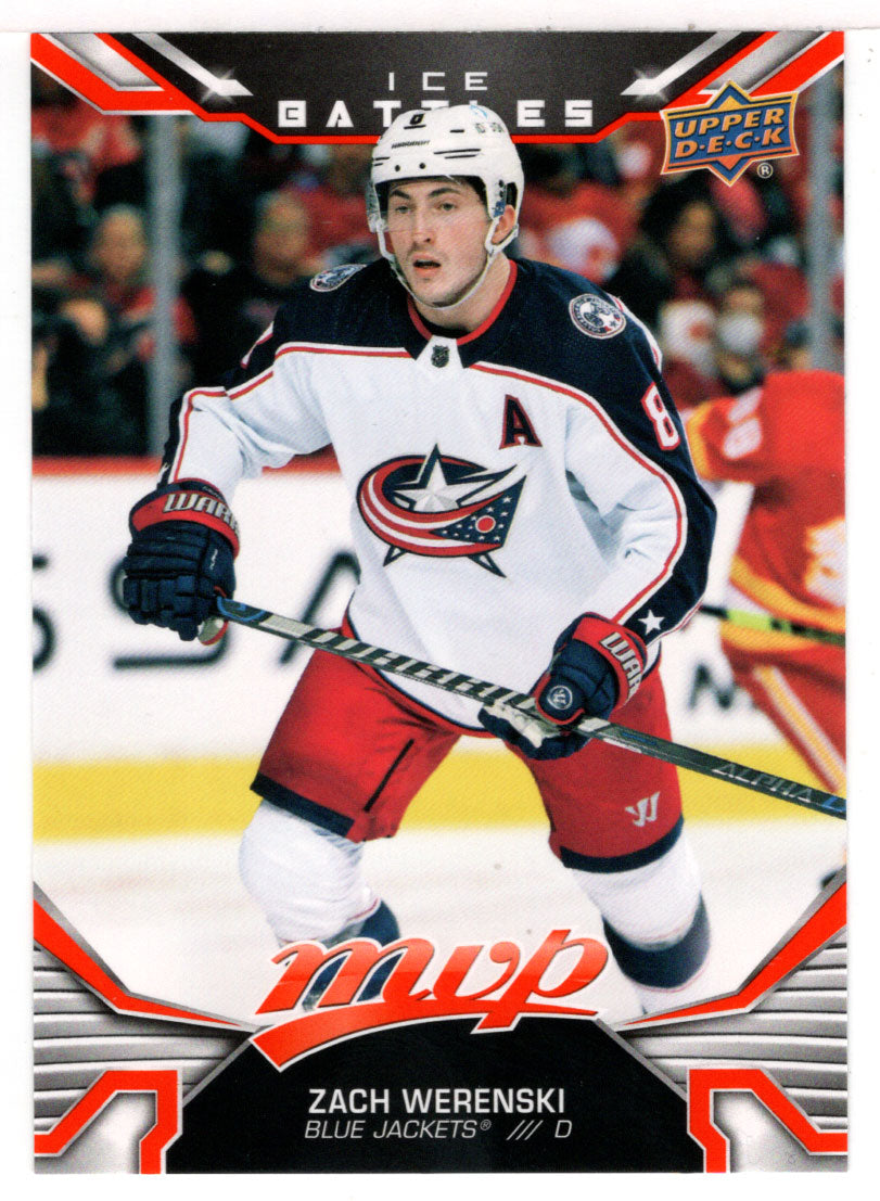 Zach Werenski - Columbus Blue Jackets - Ice Battles (NHL Hockey Card) 2022-23 Upper Deck MVP # IB 146 Mint