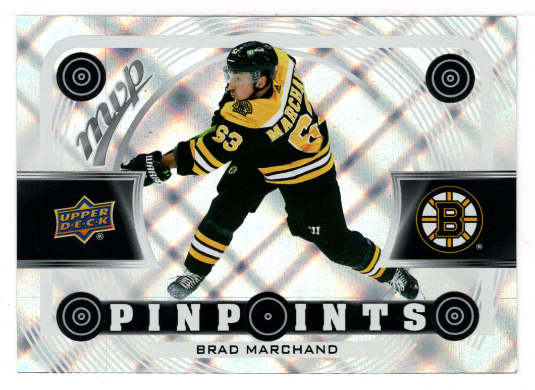 Brad Marchand - Boston Bruins - Silver Pinpoints (NHL Hockey Card) 2022-23 Upper Deck MVP # PP-18 Mint