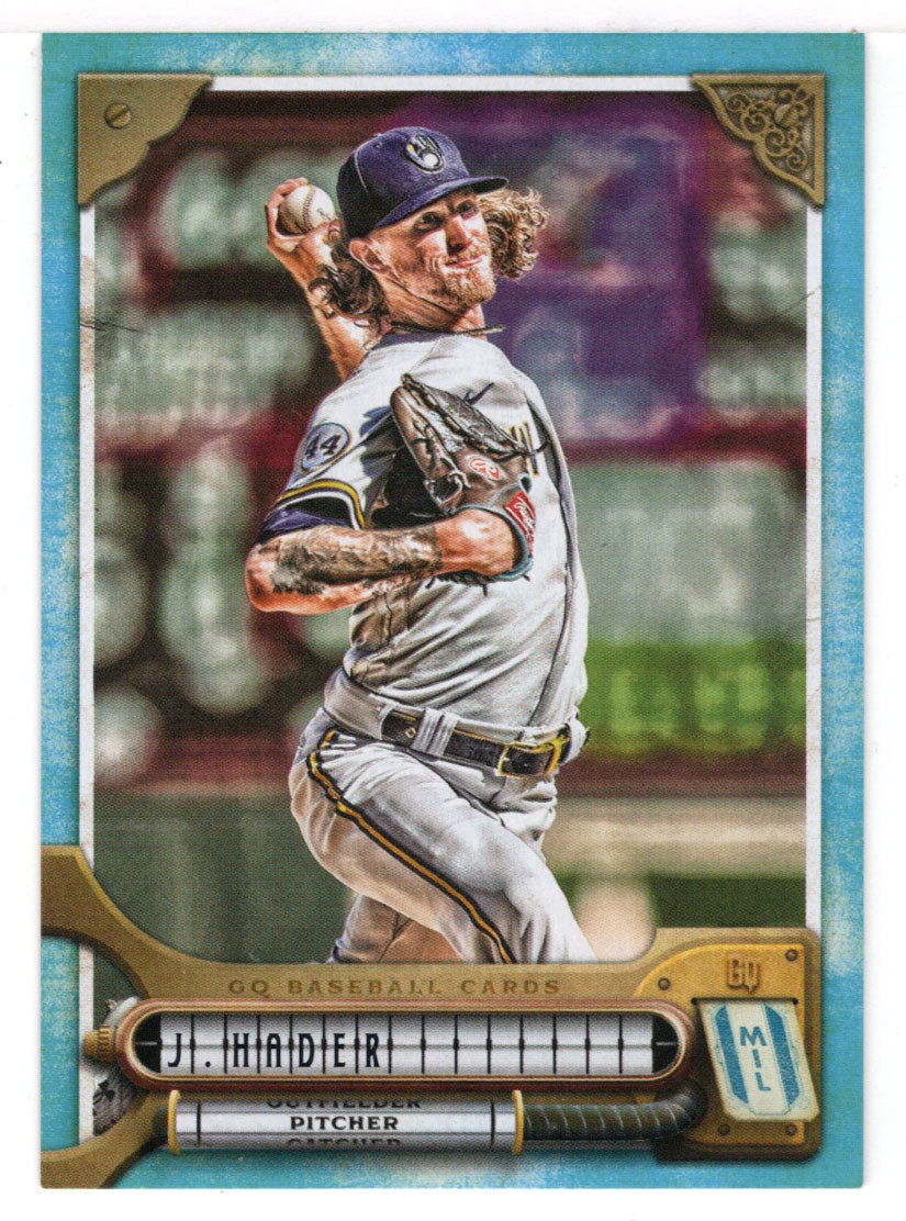 Josh Hader 25/150 Milwaukee Brewers (MLB Baseball Card) 2022 Topps Gypsy Queen Blue # 194 Mint