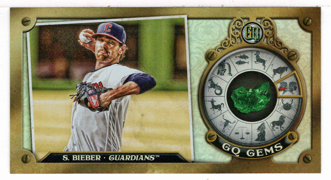 Shane Bieber - Cleveland Guardians (MLB Baseball Card) 2022 Topps Gypsy Queen GQ Gems Minis # GGM-15 Mint