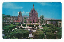 Load image into Gallery viewer, Parroquia Y Jardin Parish Church, San Miguel Allende, Mexico Vintage Original Postcard # 4779 - New - 1960&#39;s
