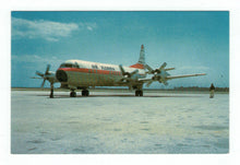 Load image into Gallery viewer, Air Florida - Lockheed L-188C Airplane Vintage Original Postcard # 4789 - New - 1980's
