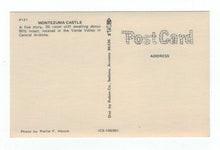 Load image into Gallery viewer, Montezuma Castle, Flagstaff, Arizona, USA Vintage Original Postcard # 4797 - New - 1970&#39;s
