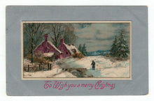 Load image into Gallery viewer, To Wish You A Merry Christmas Vintage Original Postcard # 4799 - Post Marked December 25, 1908
