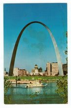 Load image into Gallery viewer, St. Louis Waterfront - Gateway Arch, Missouri, USA Vintage Original Postcard # 4803 - New - 1960&#39;s
