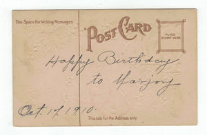 Birthday Wish and Greeting Vintage Original Postcard # 4810 - October 17, 1910