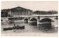 The Pont De la Concorde and the Chamber of Deputies, Paris, France Vintage Original Postcard # 4832 - New - 1950's