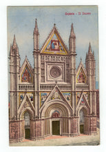 Load image into Gallery viewer, Orvieto Cathedral, Orvieto TR, Italy Vintage Original Postcard # 4847 - 1950&#39;s
