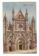 Orvieto Cathedral, Orvieto TR, Italy Vintage Original Postcard # 4847 - 1950's