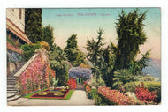 Villa Carlotta, Lake Como, Italy - Gardens Vintage Original Postcard # 4848 - 1950's
