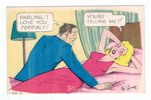 Load image into Gallery viewer, Darling, I Love You Terribly! - Laff-Gram Vintage Original Postcard # 4855 - New - 1970's
