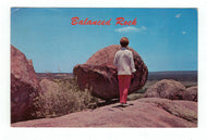 Balanced Rock, Fredericksburg, Texas, USA Vintage Original Postcard # 4865 - New - 1970's