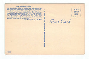 Greetings from The Beautiful Ohio River, Pittsburgh, Pennsylvania, USA Vintage Original Postcard # 4866 - New - 1960's
