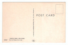 Load image into Gallery viewer, Fishing In A Red Canoe Vintage Original Postcard # 4888 - New - 1970's
