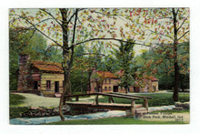 Load image into Gallery viewer, Spring Mill State Park, Mitchell, Indiana USA - Pioneer Village Vintage Original Postcard # 4709 - New 1970&#39;s
