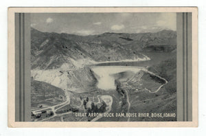 Great Arrow Rock Dam, Boise River, Boise, Idaho, USA Vintage Original Postcard # 4893 - New - 1960's