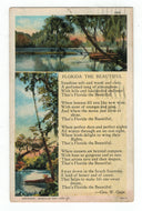 Florida the Beautiful, Florida, USA Vintage Original Postcard # 4897 - Post Marked January 22, 1926