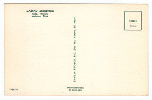 Morton Arboretum, Lisle, Illinois, USA Vintage Original Postcard # 4902 - New - 1960's
