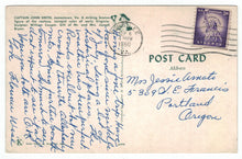 Load image into Gallery viewer, Captain John Smith Statue, Jamestown, Virginia, USA Vintage Original Postcard # 4917 - Post Marked September 6, 1960
