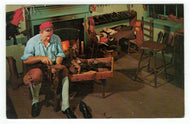 Bootmaker's Shop, Williamsburg, Virginia, USA Vintage Original Postcard # 4920 - Post Marked April 10, 1974