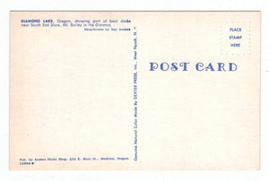 Diamond Lake, Mt Bailey, Oregon, USA Vintage Original Postcard # 4928 - New, 1960's