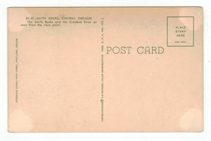 Smith Rocks, Oregon, USA Vintage Original Postcard # 4931 - New - 1960's