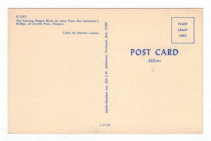 Rogue River, Grants Pass, Oregon, USA Vintage Original Postcard # 4932 - New - 1960's