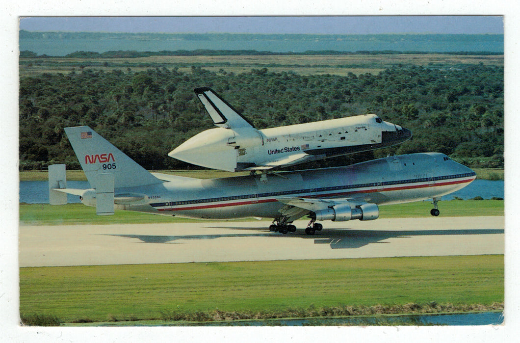 Kennedy Space Center, Florida, USA - The Space Shuttle Vintage Original Postcard # 4939 - Post Marked July 14, 1992
