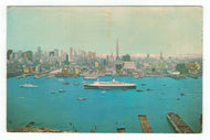 New York City Piers, New York, USA Vintage Original Postcard # 4941 - Post Marked March 16, 1973