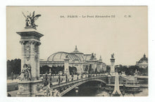 Load image into Gallery viewer, The Alexandre Bridge, Paris, France Vintage Original Postcard # 4943 - New - 1940's
