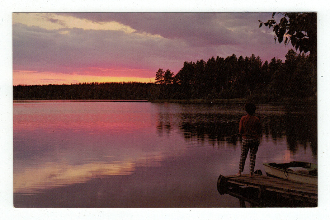 Tranquil Lakeside Vintage Original Postcard # 4948 - New - 1960's