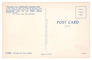 Corrigan's Trading Post, Parry Sound, Ontario, Canada - Vintage Original Postcard # 4950 - New 1960's