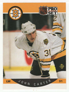 John Carter RC - Boston Bruins (NHL Hockey Card) 1990-91 Pro Set # 5 Mint