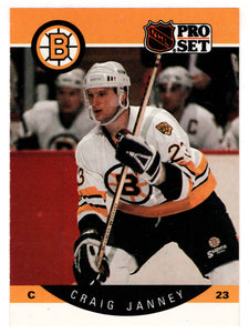 Craig Janney - Boston Bruins (NHL Hockey Card) 1990-91 Pro Set # 8 Mint