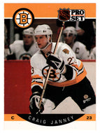 Craig Janney - Boston Bruins (NHL Hockey Card) 1990-91 Pro Set # 8 Mint