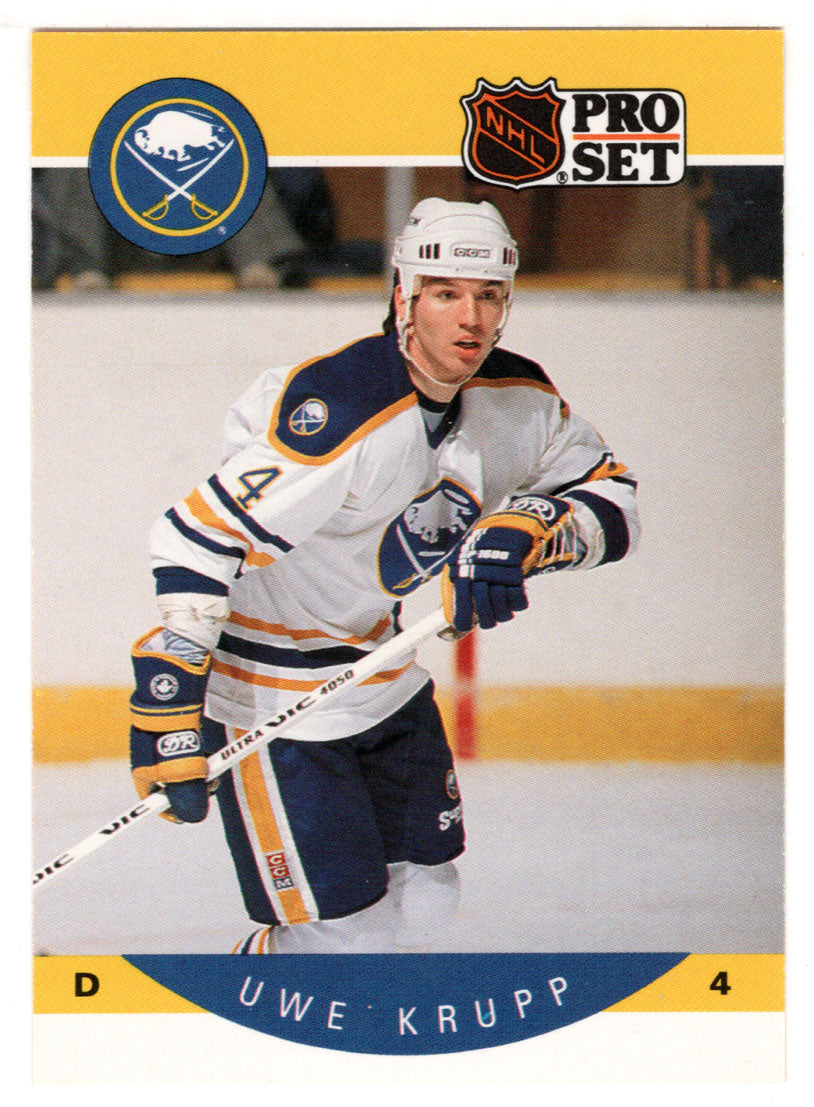Uwe Krupp - Buffalo Sabres (NHL Hockey Card) 1990-91 Pro Set # 23 Mint