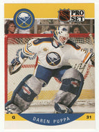 Daren Puppa - Buffalo Sabres (NHL Hockey Card) 1990-91 Pro Set # 27 Mint