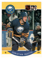 Christian Ruuttu - Buffalo Sabres (NHL Hockey Card) 1990-91 Pro Set # 29 Mint